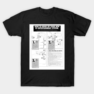 How To Hook Up Your Entertainment System (retro console) T-Shirt